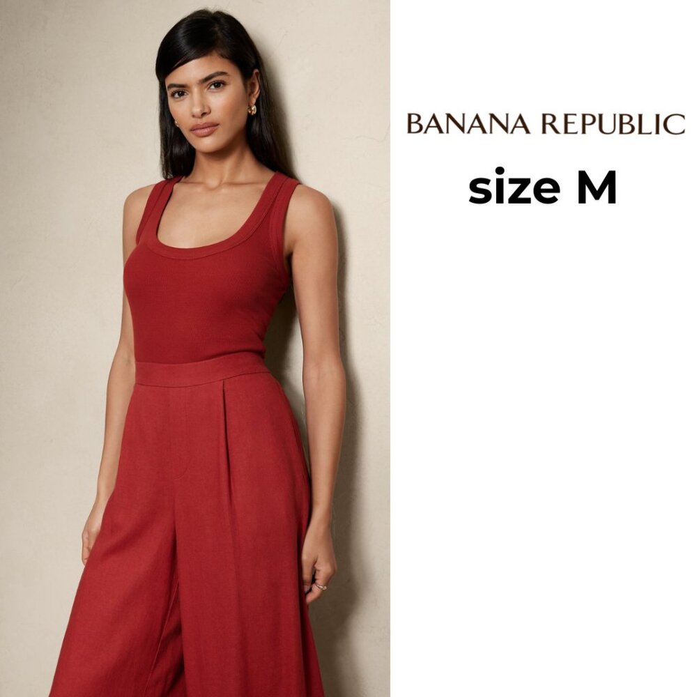Banana Republic Ribbed Scoop-Neck Tank